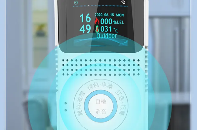 高分贝声光同步报警，警示效果清晰
