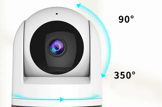 360°全景云台监控 & 灵活安装方式